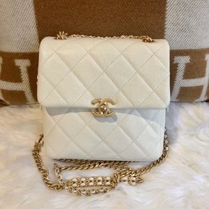 Chanel melody caviar backpack